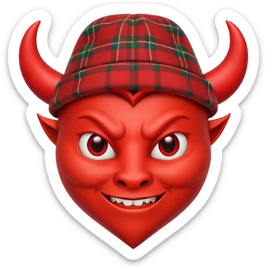 Something that combines a heart emoji with a devil emoji. Whilst leaning into my Cornish Italian heritage sticker