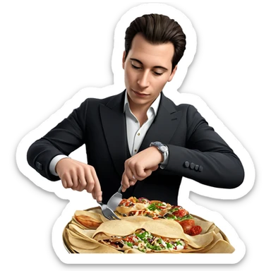 dining in formal attire sticker