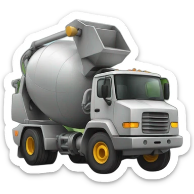 concrete mixer sticker
