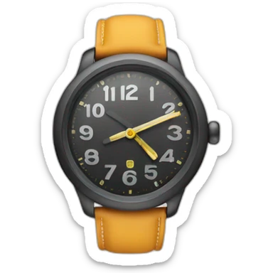 reloj con movimiento sticker