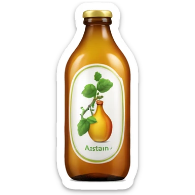 A bottle of asturian cider sticker