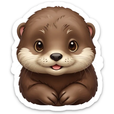 Cute little otter  sticker