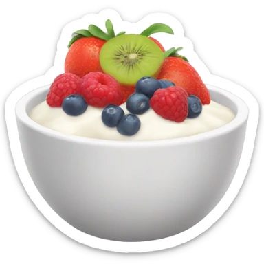 fruit yoghurt bowl  sticker