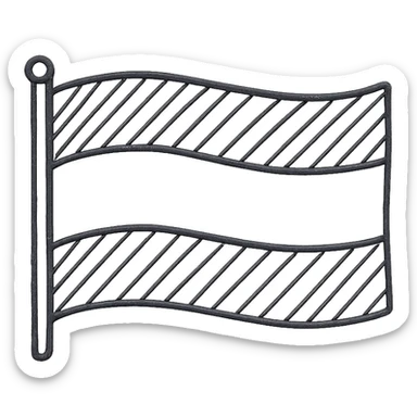Germany FRG country flag hand drawn outlined icon sticker
