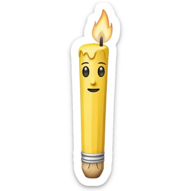 Matchstick without face sticker