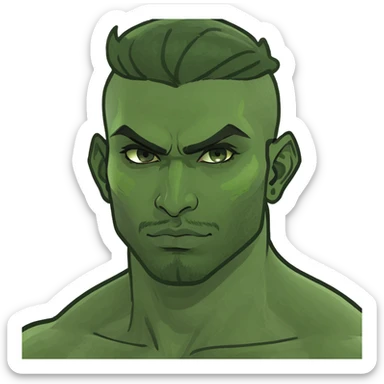 Sexy muscular south Asian man  sticker