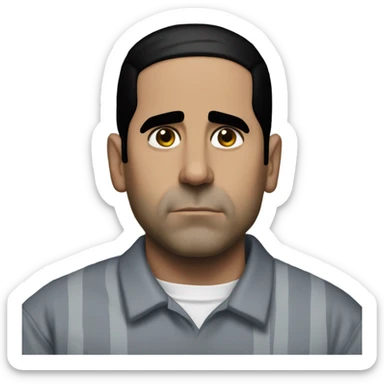 Michael Scott as prison Mike sticker