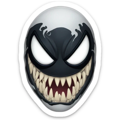 Venom from spider man sticker
