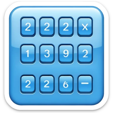 blue enter keypad button   sticker