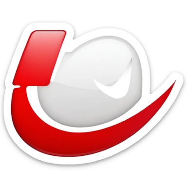 Smiling Nike logo sticker