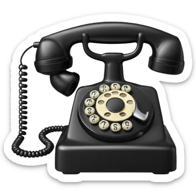 Rotary Telephone sticker