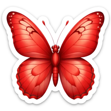 UNA BUTTERFLY RED FANTASY, PERO DEBE SER UN ROJO UN POCO CLARO. sticker