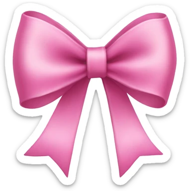 pink christmas bow christmas tree sticker