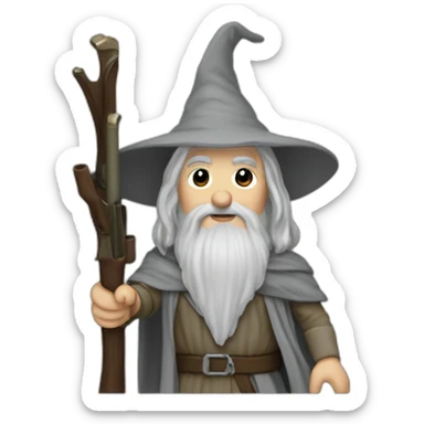 Gandalf with a M60 sticker