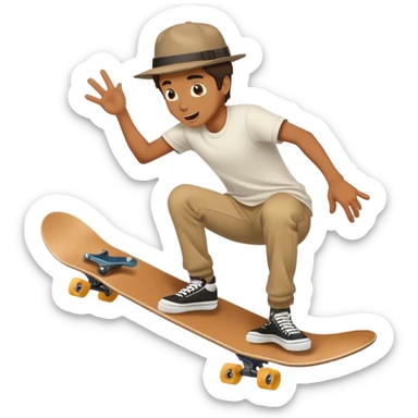 guy with camera filming crazy skateboardng sticker