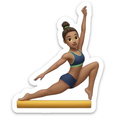 gimnasta haciendo flic sticker