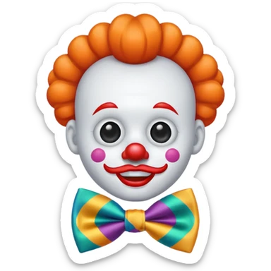 clown bowtie sticker