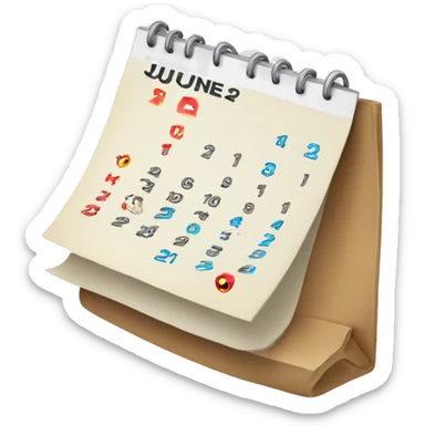 calendar june 2nd sticker