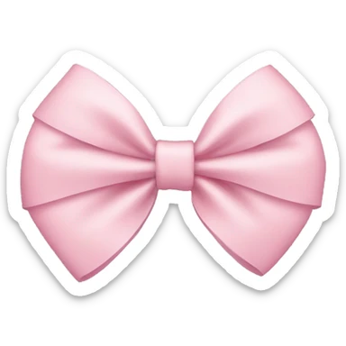 light pink bow sticker