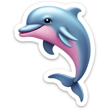 Pastel-pink-colors-dolphin sticker