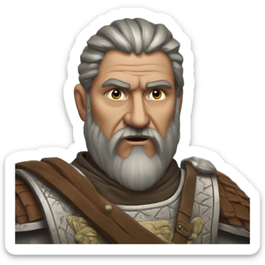 a 6th century slavic barbarian general Dauritas sticker