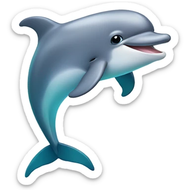cute dolphin  sticker