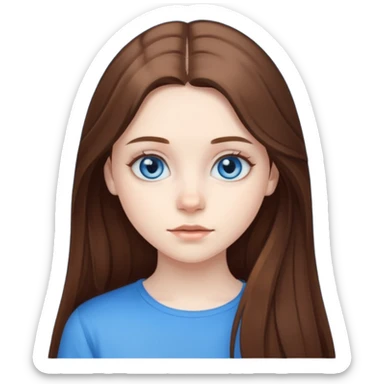 An bloude girl teen-adoult very  long hair sticker