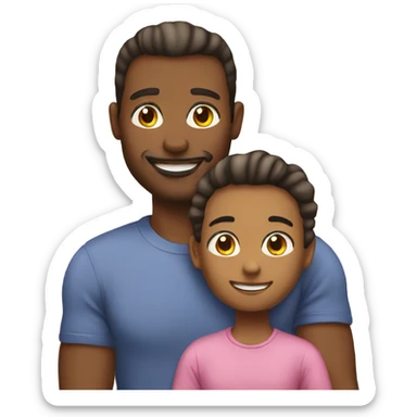 Gay dads with daughter  sticker