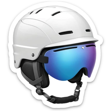 ski helmet without goggles sticker