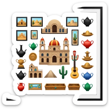 Day o the death, missing people, hereditary movie, museum,tacos,culture,museum in mexico sticker