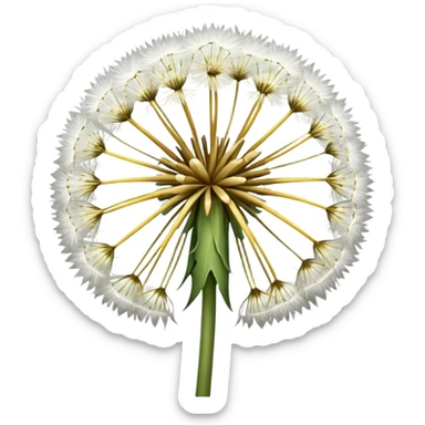 Dandelion flower emoji in white colour looks aesthetic edit better different styles sticker