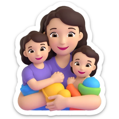 smiling mother sticker