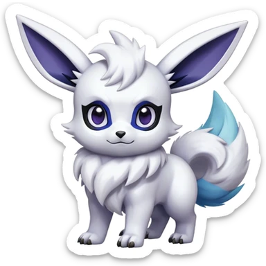 Epic Shiny Cool Cute Kawaii Eevee-Absol-Pokemon Full Body sticker