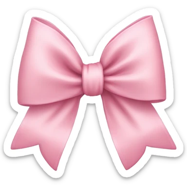 Light pink bow sticker