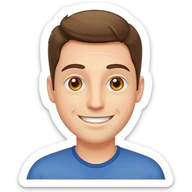 happy man light sticker