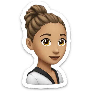 Ariana grande with ponytail  sticker