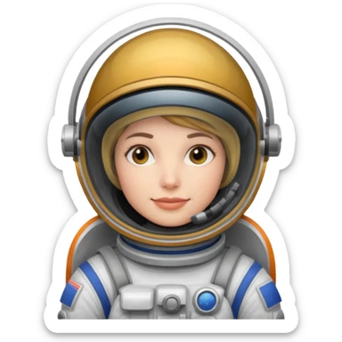 Female astronaut sticker