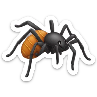 Sourie qui tue une araignée sticker