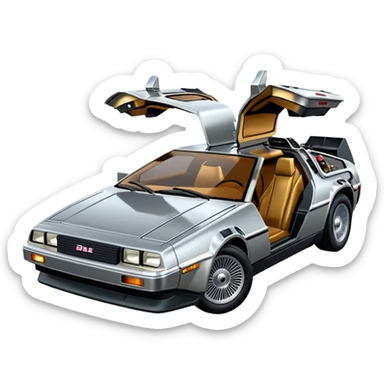 DeLorean DMC-12 sticker