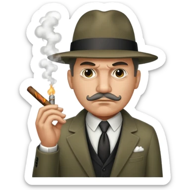 mafia boss cigar sticker