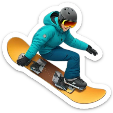 Snowboard sticker