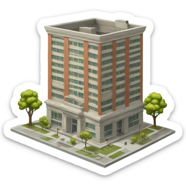 City Officials Building, Built in 1955 sticker