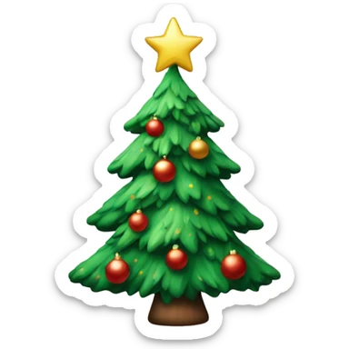 Christmas tree sticker