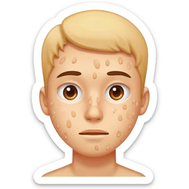 a lot of acne sticker