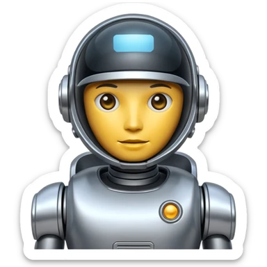 robot copilot sticker