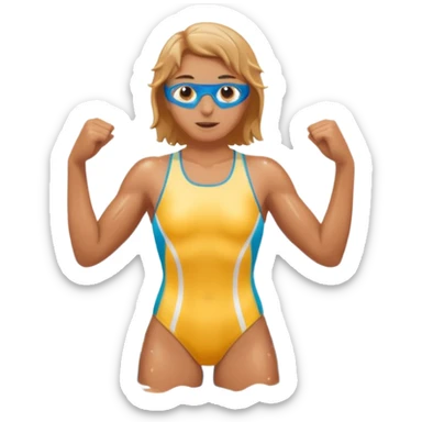 swimmer Athlete in Action sticker