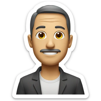 hai mit zylinder sticker