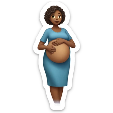 Pregnant woman  sticker
