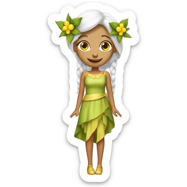 una donna elfo login sticker