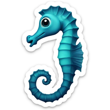 seahorse sticker